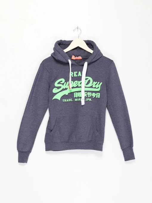 Худи и свитшоты Superdry модель RN1276851_т.синій з салатовим Фото