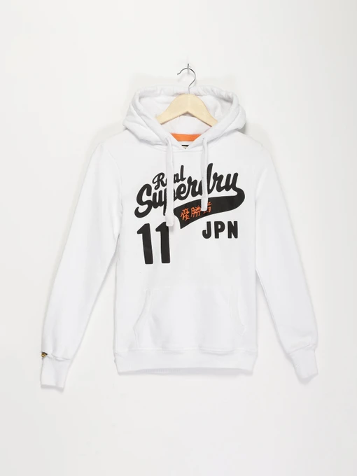 Худи и свитшоты Superdry модель RN1276852_білий з чорним Фото
