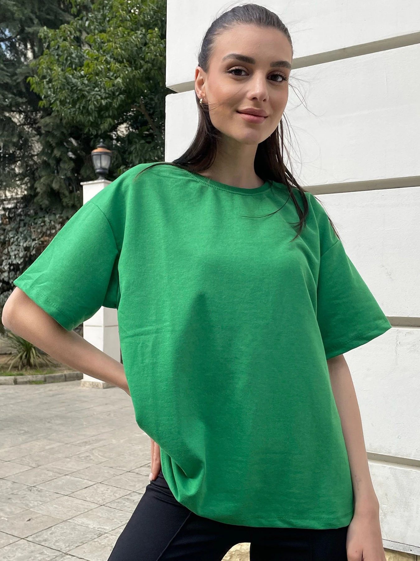 Футболки и поло Trend Alacati Stili модель ALC-X9990YESİL Футболки и поло Trend Alacati Stili модель ALC-X9990YESİL Фото