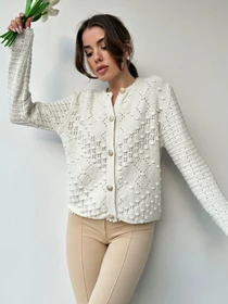 Свитры и кардиганы Trend Alacati Stili модель ALC-X10003/Ekru Фото