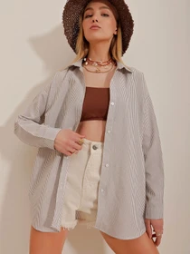Сорочки Trend Alacati Stili модель ALC-X10232/Kahve Фото