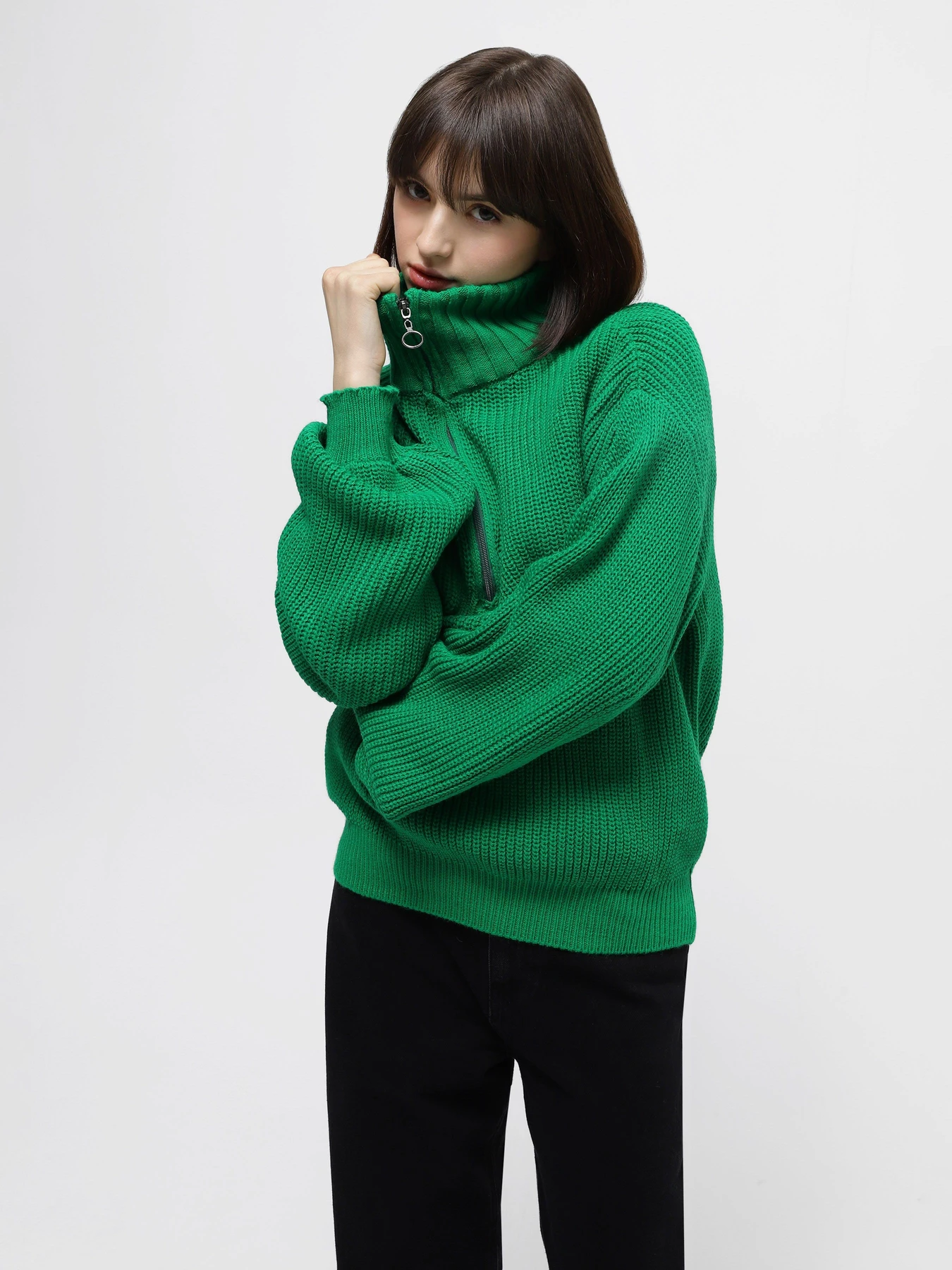 Худи и свитшоты Trend Alacati Stili модель ALC-X7222/Yesil Худи и свитшоты Trend Alacati Stili модель ALC-X7222/Yesil Фото