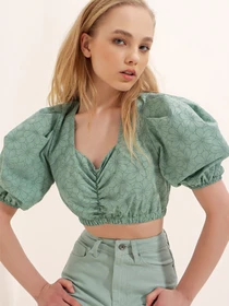 Рубашки Trend Alacati Stili модель ALCM-006-001/Cagla Yesili Фото