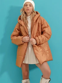 Куртки та дублянки Trend Alacati Stili модель ALC-X7365/CAMEL Фото