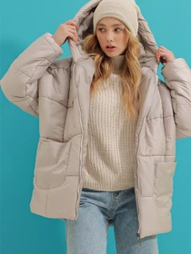 Куртки и дубленки Trend Alacati Stili модель ALC-X7365/GRI Фото