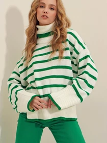 Свитры и кардиганы Trend Alacati Stili модель ALC-X7436/YESIL Фото