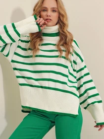 Свитры и кардиганы Trend Alacati Stili модель ALC-X7436/YESIL Фото