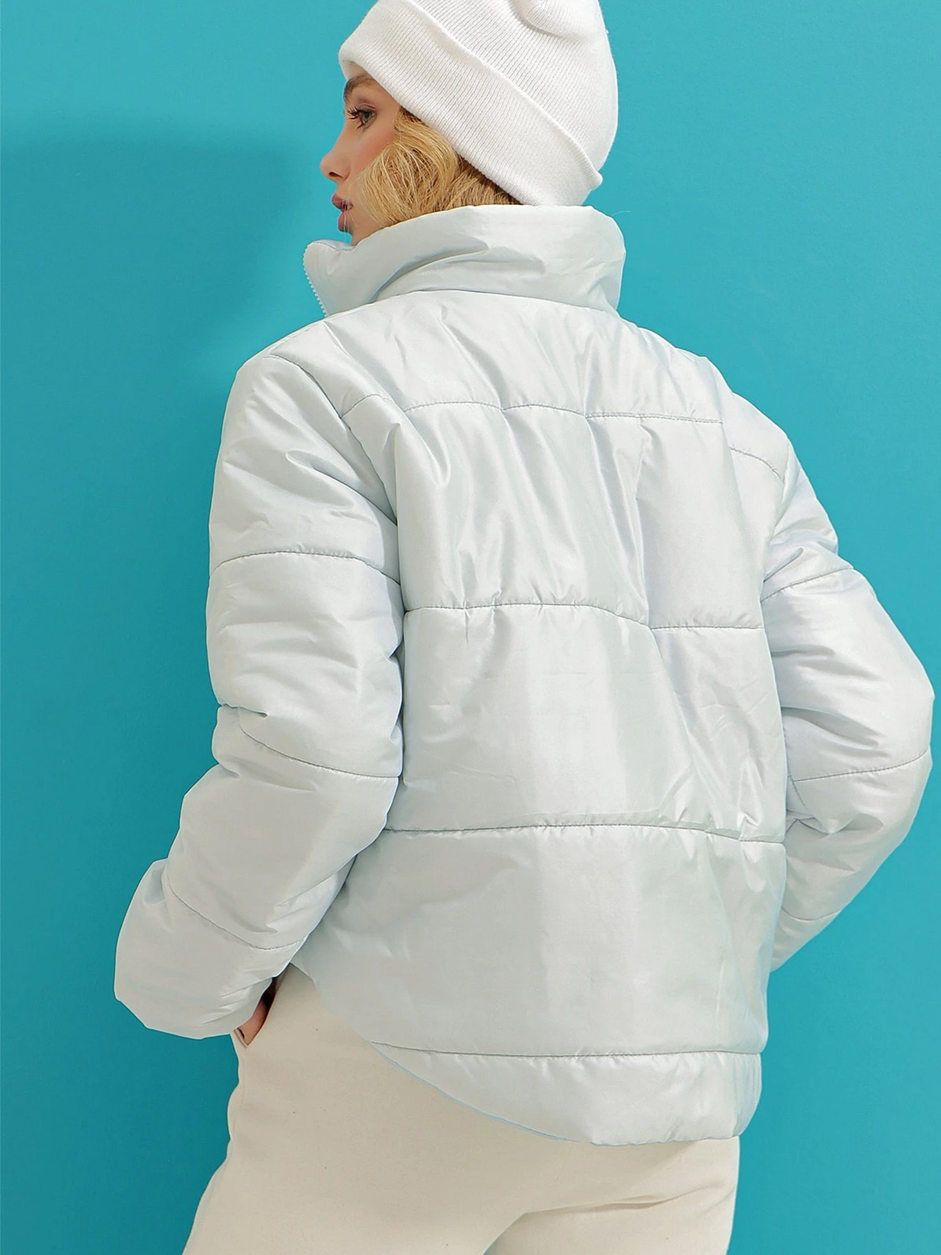 Куртки та дублянки Trend Alacati Stili модель ALC-X7684/ACIK MAVI Куртки та дублянки Trend Alacati Stili модель ALC-X7684/ACIK MAVI Фото