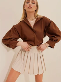 Рубашки Trend Alacati Stili модель ALC-X9654/KAHVERENGI Фото