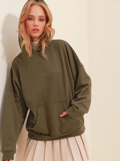 Худи и свитшоты Trend Alacati Stili модель ALC-531-009/HAKi Фото