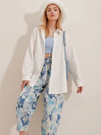 Рубашки Trend Alacati Stili модель ALC-X10343/Ekru Фото