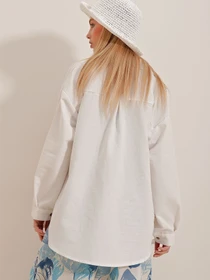 Рубашки Trend Alacati Stili модель ALC-X10343/Ekru Фото