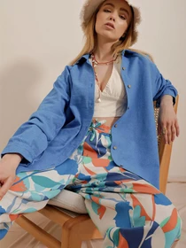 Сорочки Trend Alacati Stili модель ALC-X10343/Havaci Mavi Фото