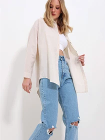 Сорочки Trend Alacati Stili модель ALC-X10343/KREM Фото