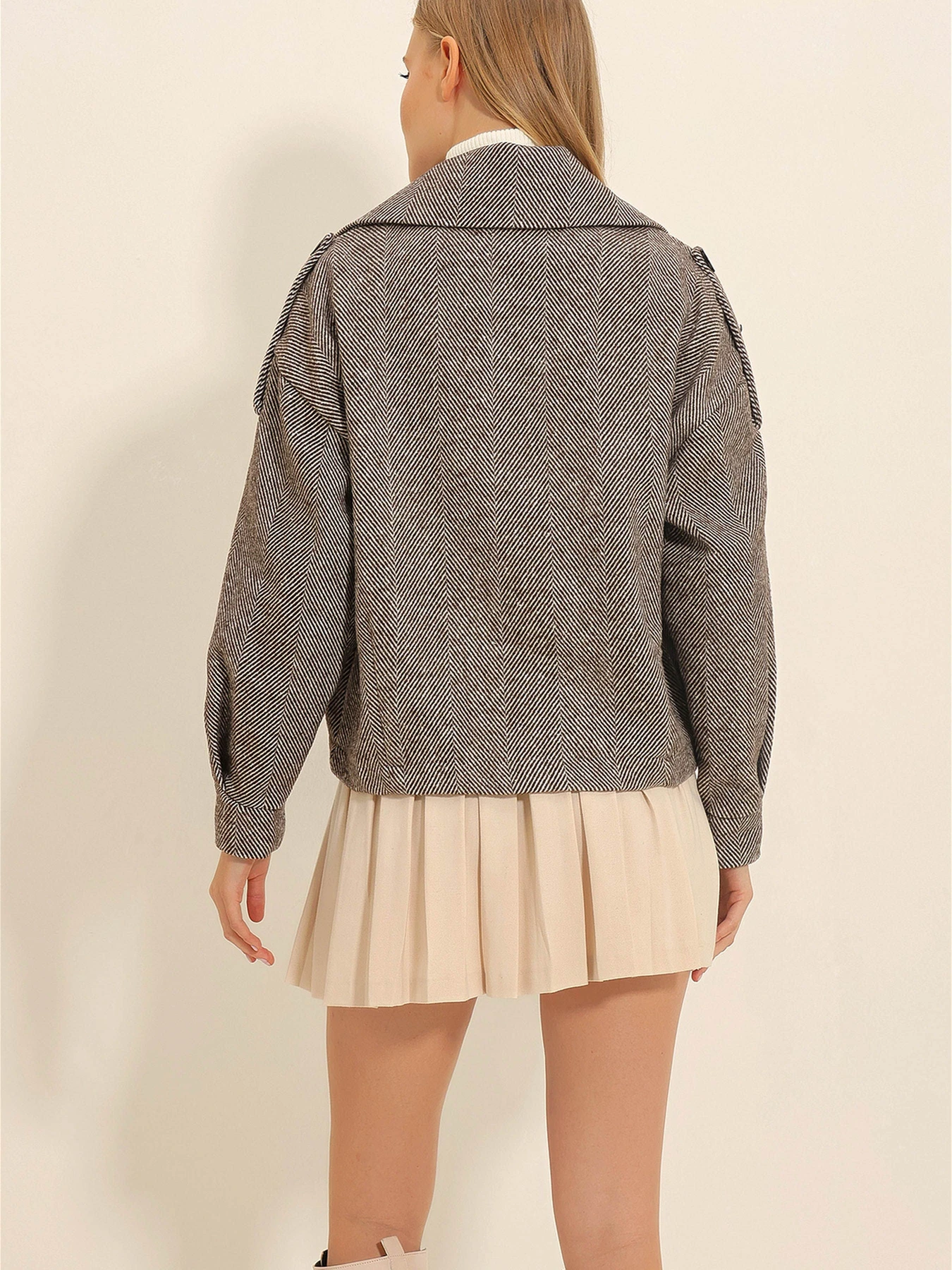 Пальто и плащи Trend Alacati Stili модель ALC-X11057/KAHVE Пальто и плащи Trend Alacati Stili модель ALC-X11057/KAHVE Фото