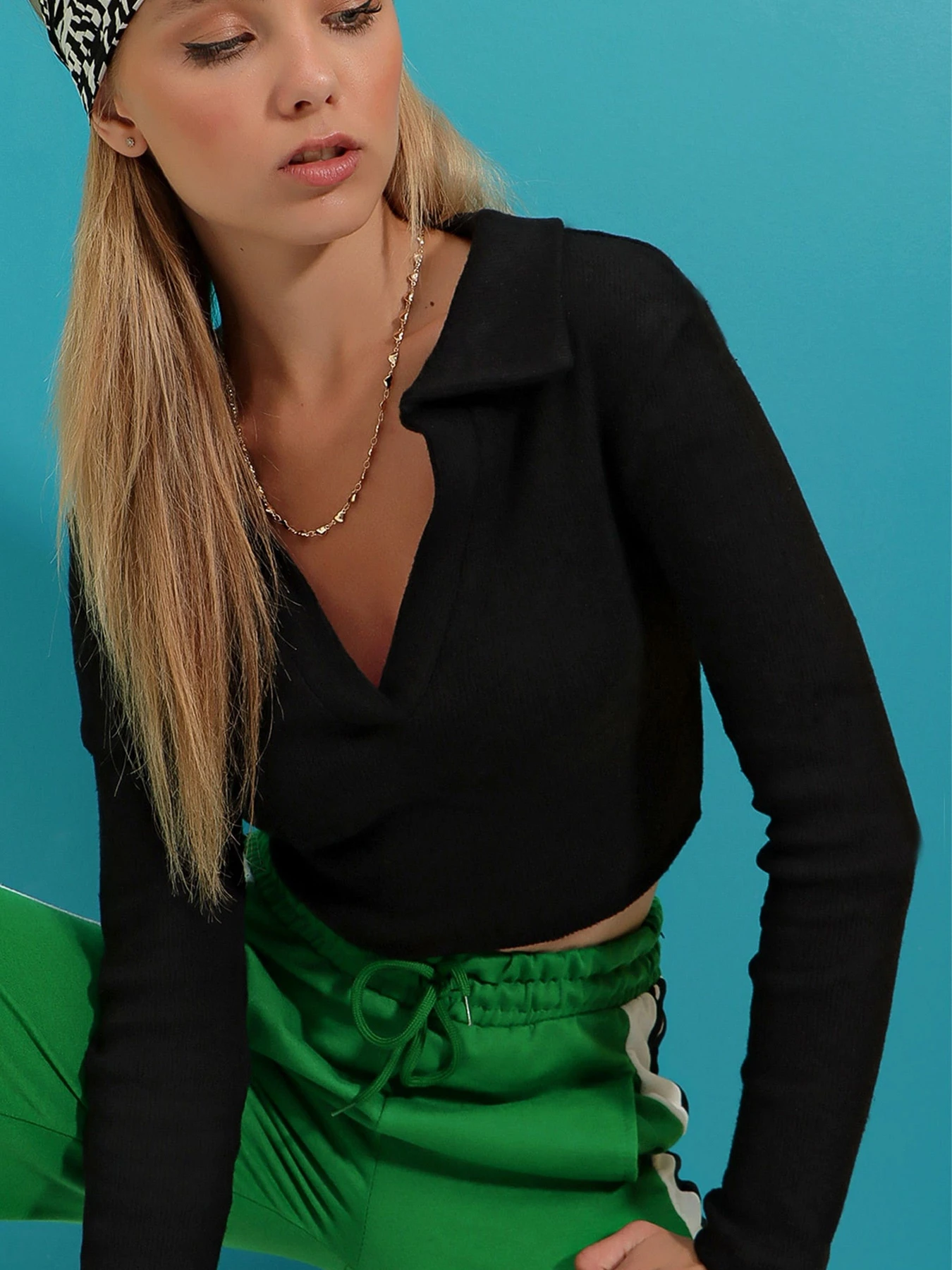 Свитры и кардиганы Trend Alacati Stili модель ALC-X7322/SiYAH Свитры и кардиганы Trend Alacati Stili модель ALC-X7322/SiYAH Фото