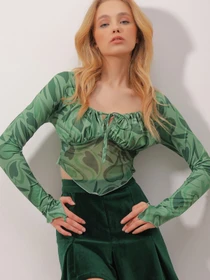 Рубашки Trend Alacati Stili модель ALC-X9872/YESiL Фото
