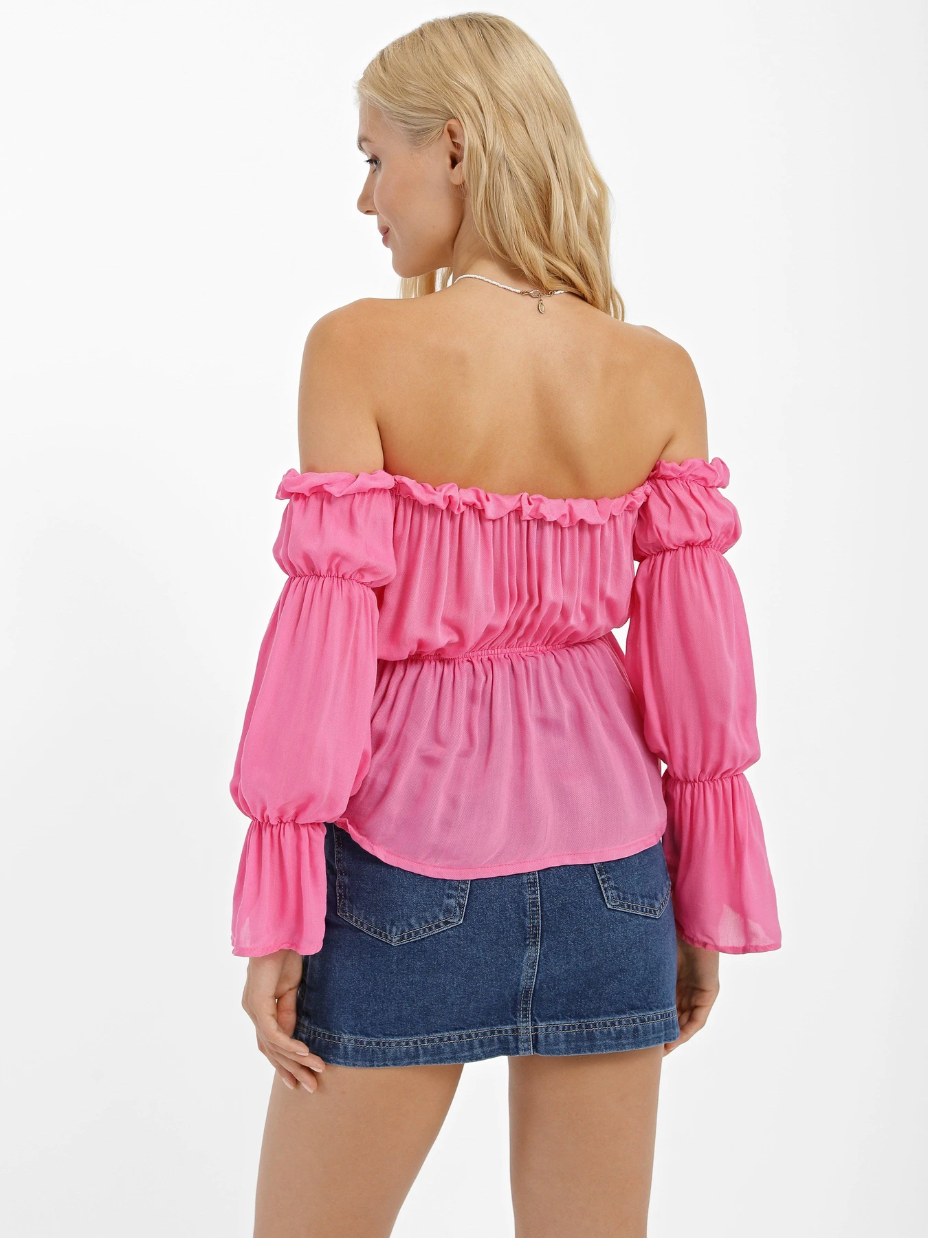 Сорочки Trend Alacati Stili модель ALC-X7824/Seker Pembe Сорочки Trend Alacati Stili модель ALC-X7824/Seker Pembe Фото