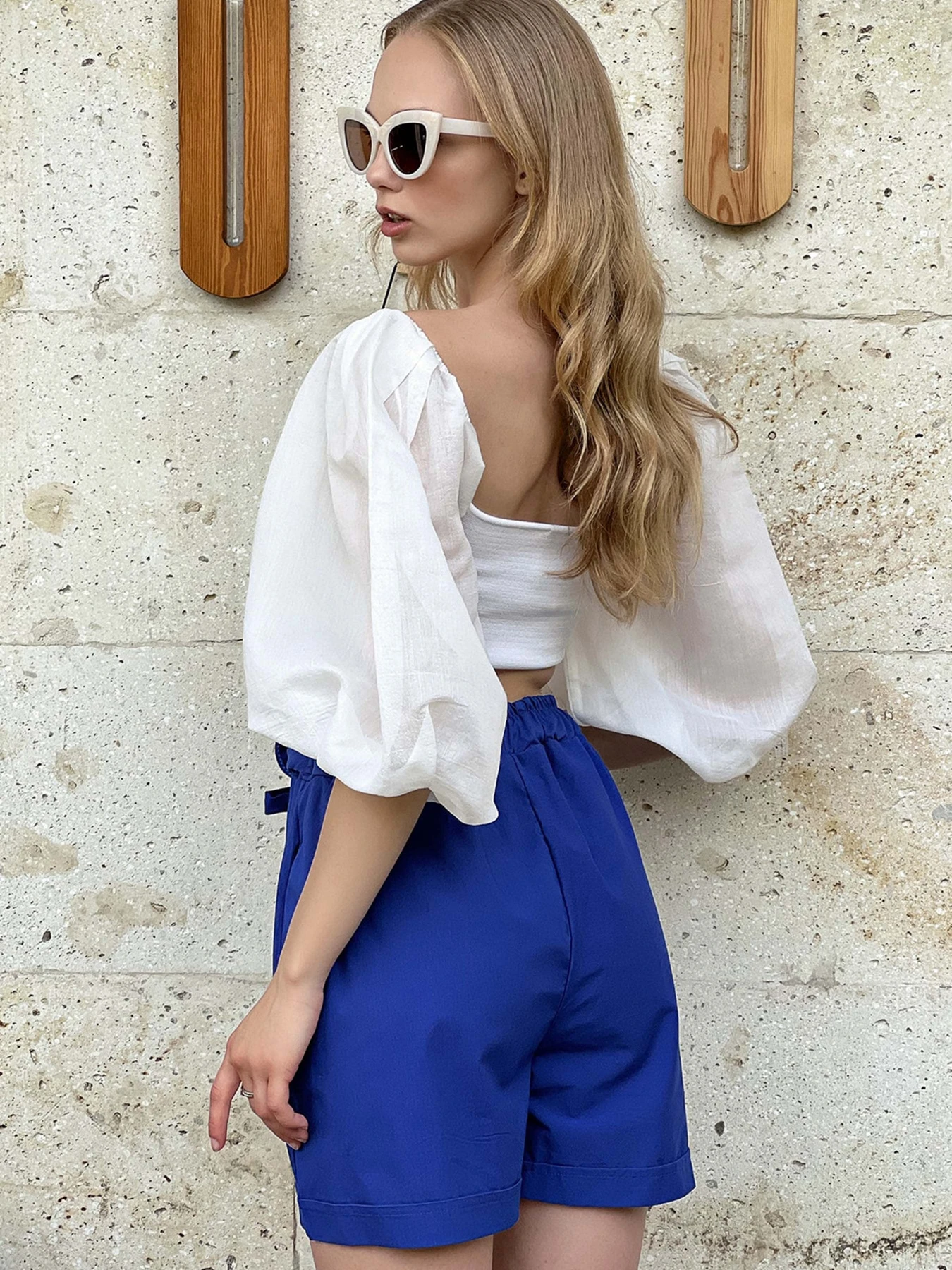 Шорты Trend Alacati Stili модель ALC-X8450/Saks Шорты Trend Alacati Stili модель ALC-X8450/Saks Фото