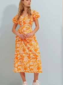Платья Trend Alacati Stili модель ALC-X8579/Turuncu Фото