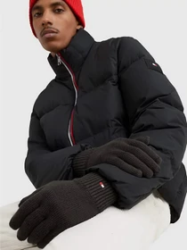 Перчатки и варежки Tommy Hilfiger Essential Flag Knitted Gloves модель AM0AM11048-BDS Фото