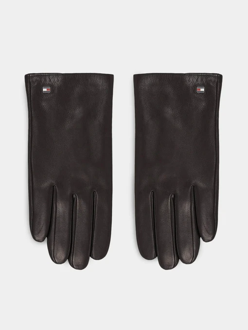 Перчатки и варежки Tommy Hilfiger Essential Flag Leather Gloves модель AM0AM11482-BDS Фото