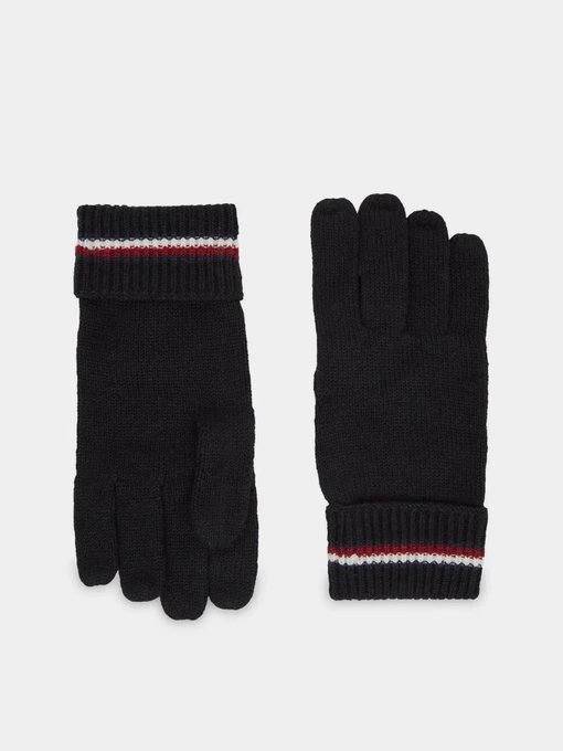 Перчатки и варежки Tommy Hilfiger Corporate Knit Gloves модель AM0AM11488-BDS Фото