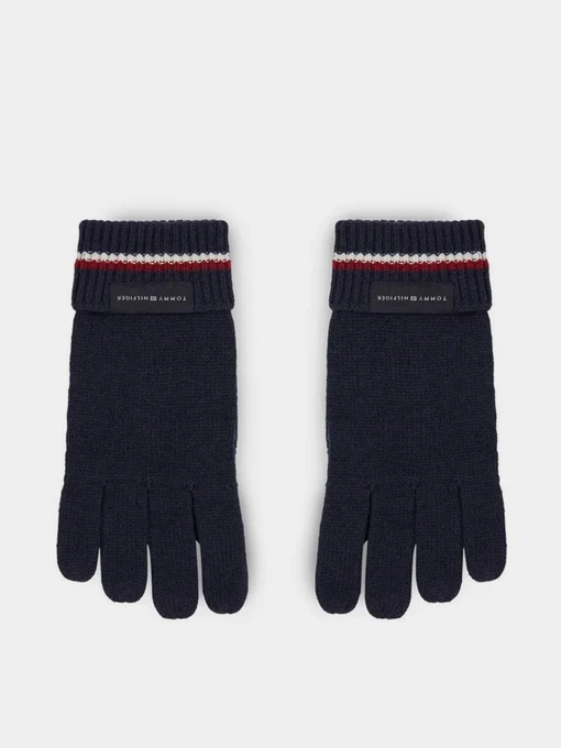 Рукавиці та рукавички Tommy Hilfiger Corporate Knit Gloves модель AM0AM11488-DW6 Фото