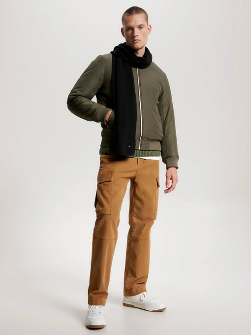 Шарфи та хустки Tommy Hilfiger ESSENTIAL RIB-KNIT FLAG EMBROIDERY модель AM0AM11480-BDS Фото