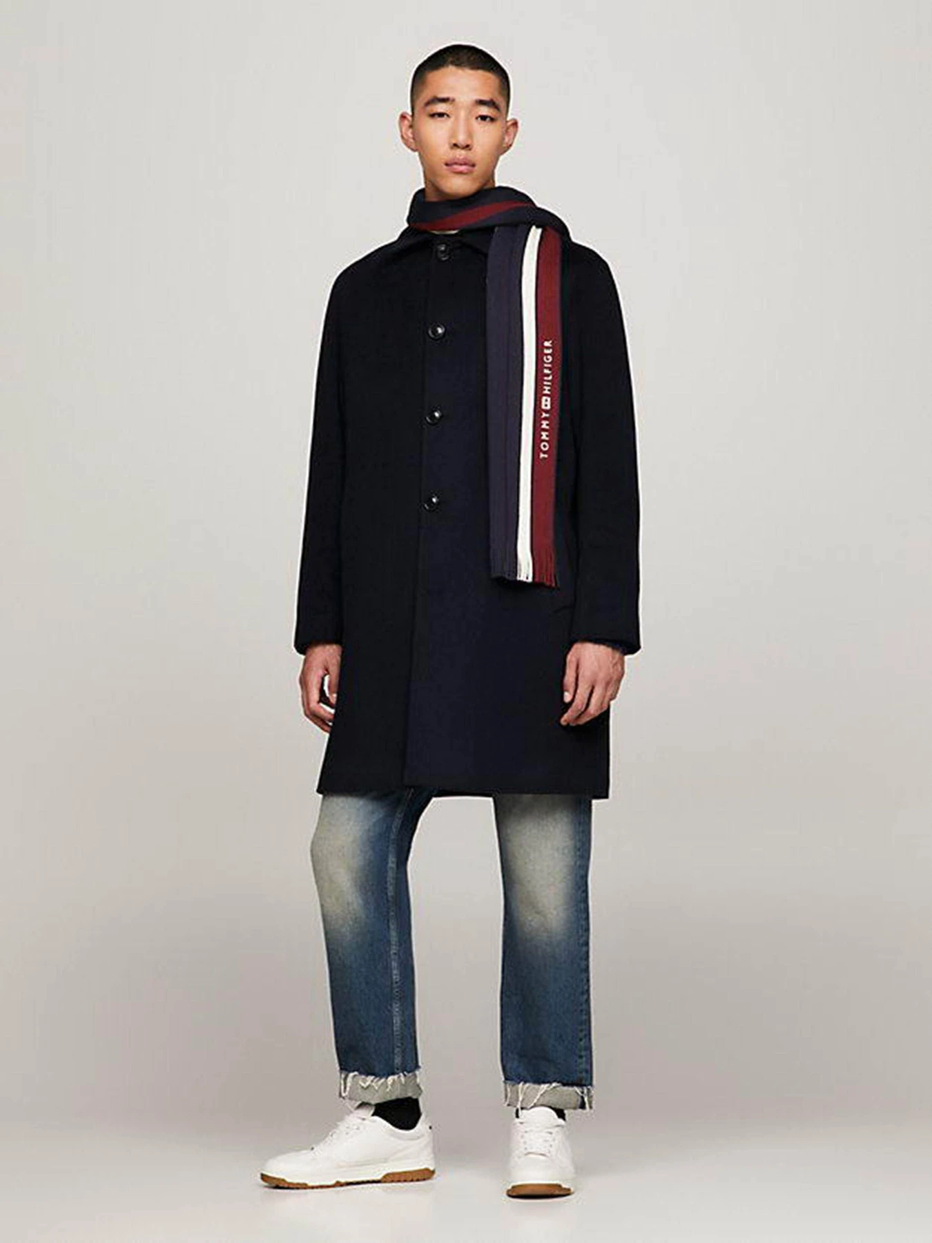 Шарфи та хустки Tommy Hilfiger Corporate Raschelle модель AM0AM11493-DW6 Шарфи та хустки Tommy Hilfiger Corporate Raschelle модель AM0AM11493-DW6 Фото