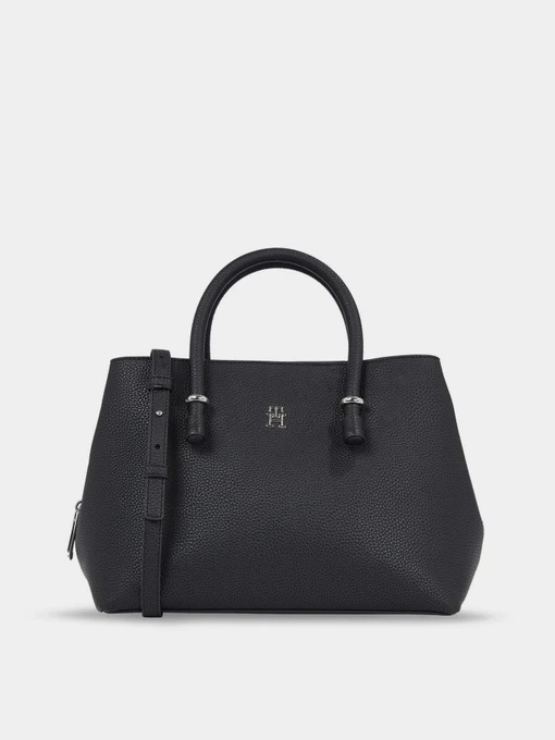 Сумки Tommy Hilfiger Th Emblem Satchel модель AW0AW15224-BDS Фото