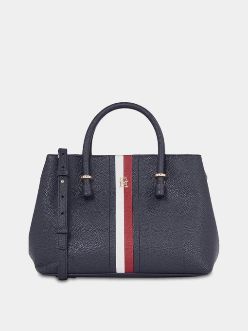 Сумки Tommy Hilfiger Th Emblem Satchel Corp модель AW0AW15286-DW6 Фото