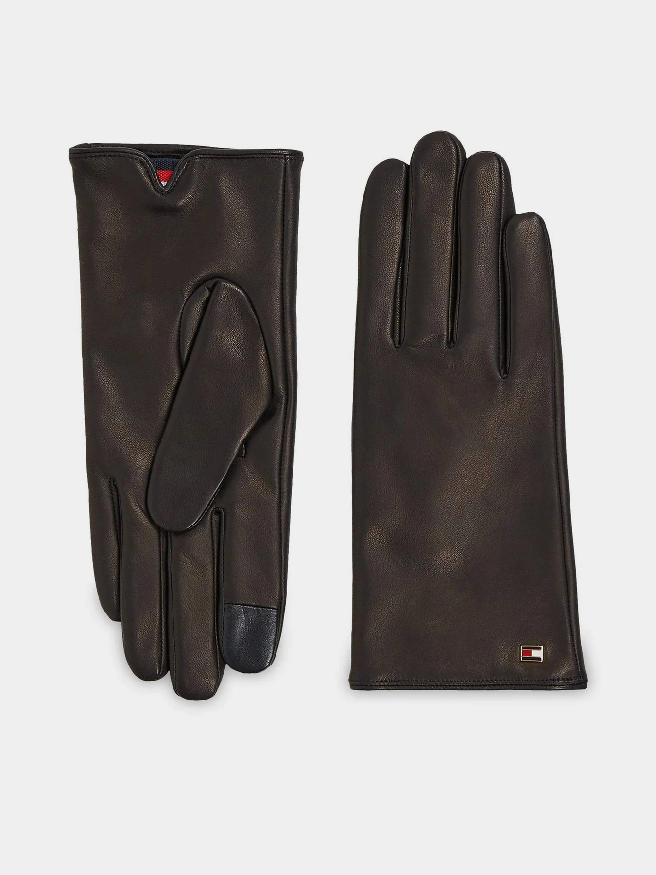 Перчатки и варежки Tommy Hilfiger Essential Flag Leather Gloves модель AW0AW15360-BDS Фото