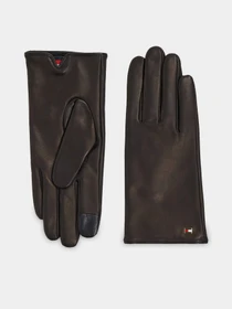 Перчатки и варежки Tommy Hilfiger Essential Flag Leather Gloves модель AW0AW15360-BDS Фото