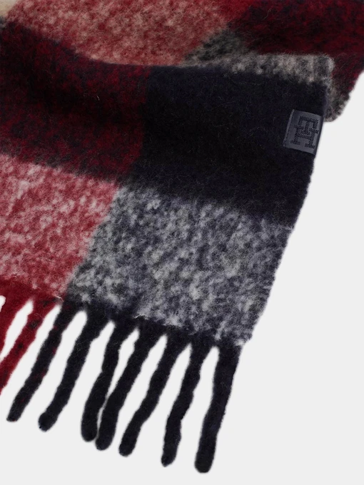 Tommy Hilfiger Шарф колір сіро-синій фото 3