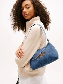 Сумки Tommy Hilfiger TJW COOL DENIM SHOULDER BAG модель AW0AW18575-1A7 Фото