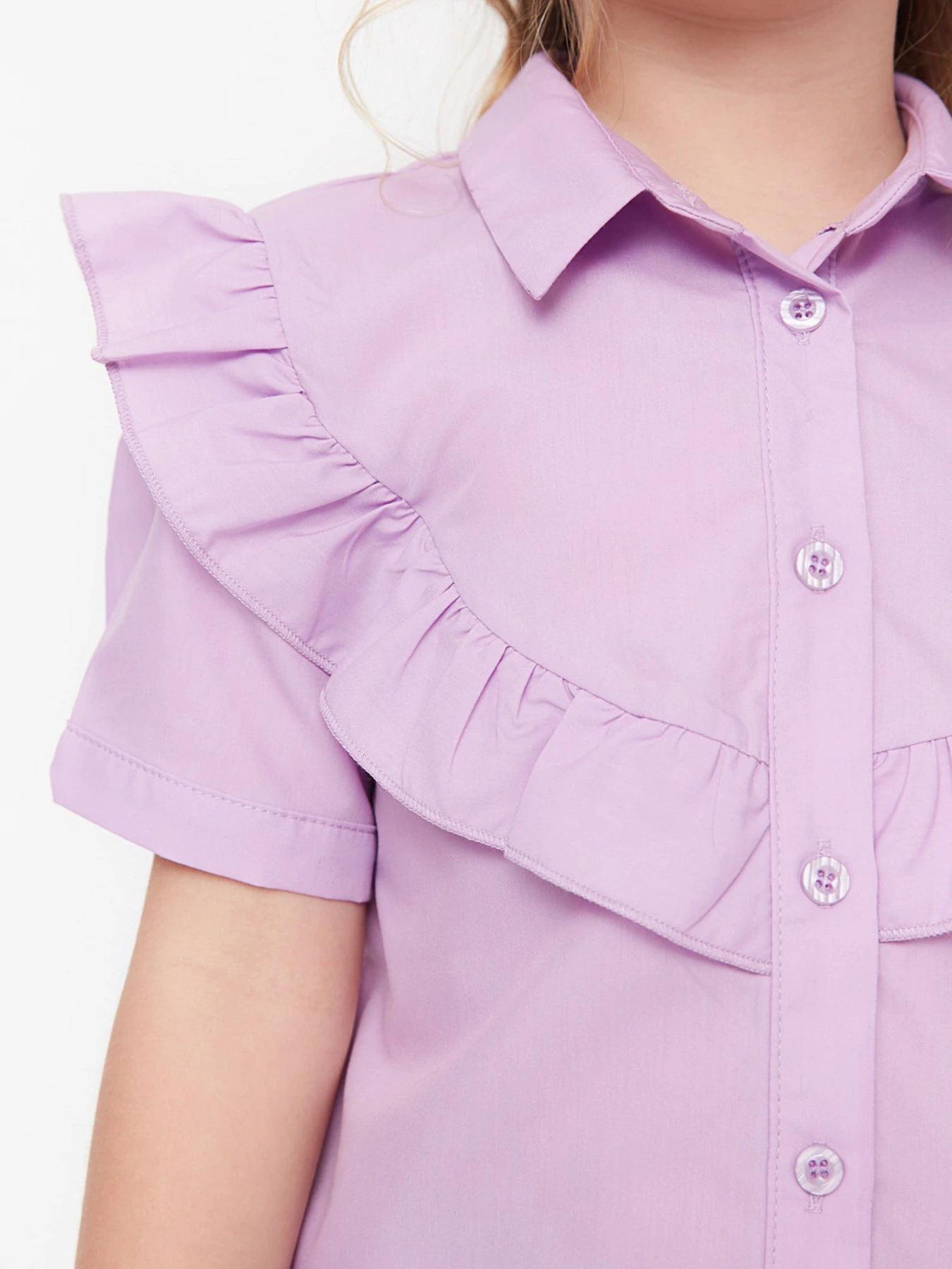 Рубашки Trendyol модель TKDSS22GO0098/Lila Рубашки Trendyol модель TKDSS22GO0098/Lila Фото