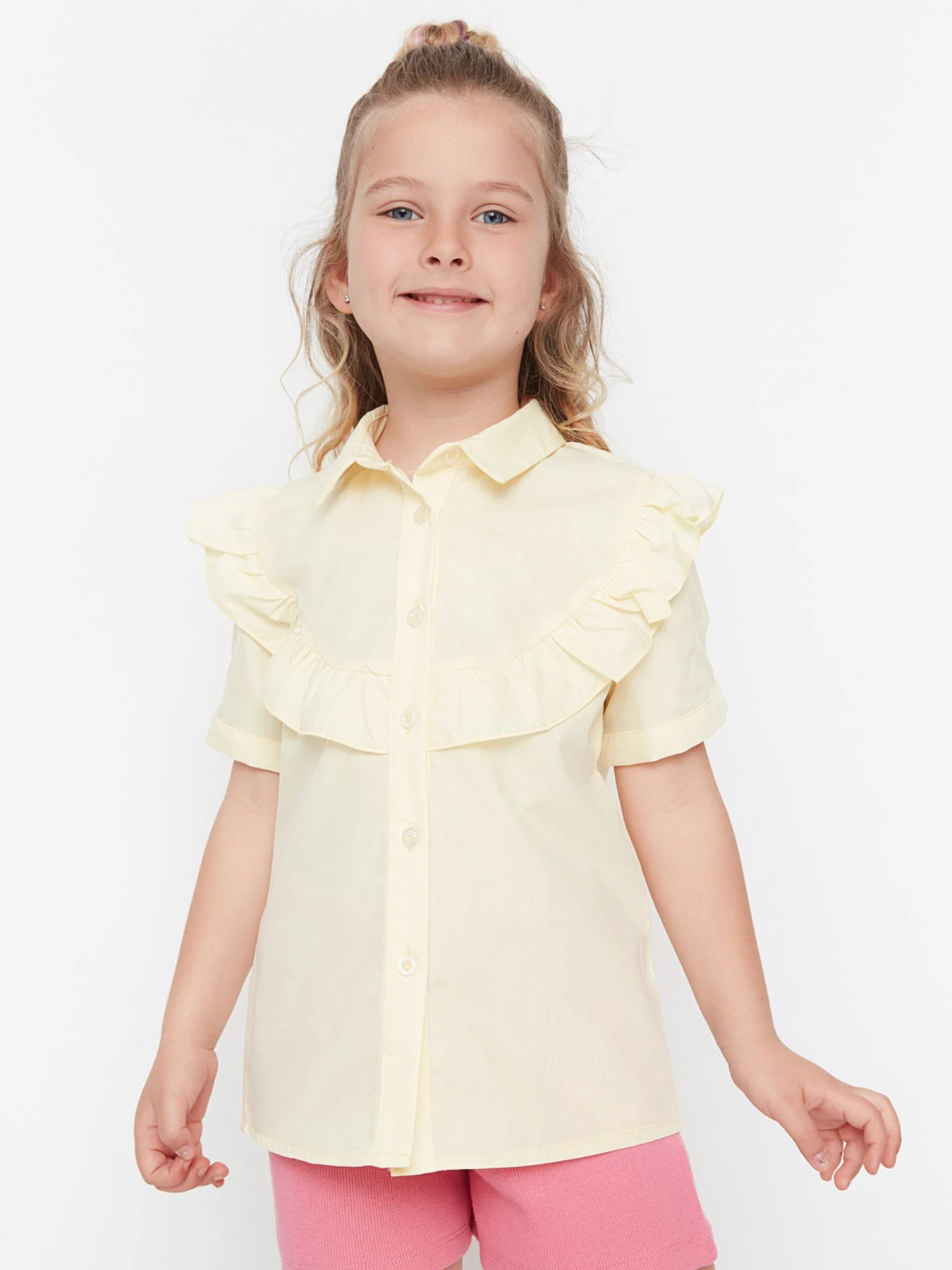 Рубашки Trendyol модель TKDSS22GO0098/Sari Фото