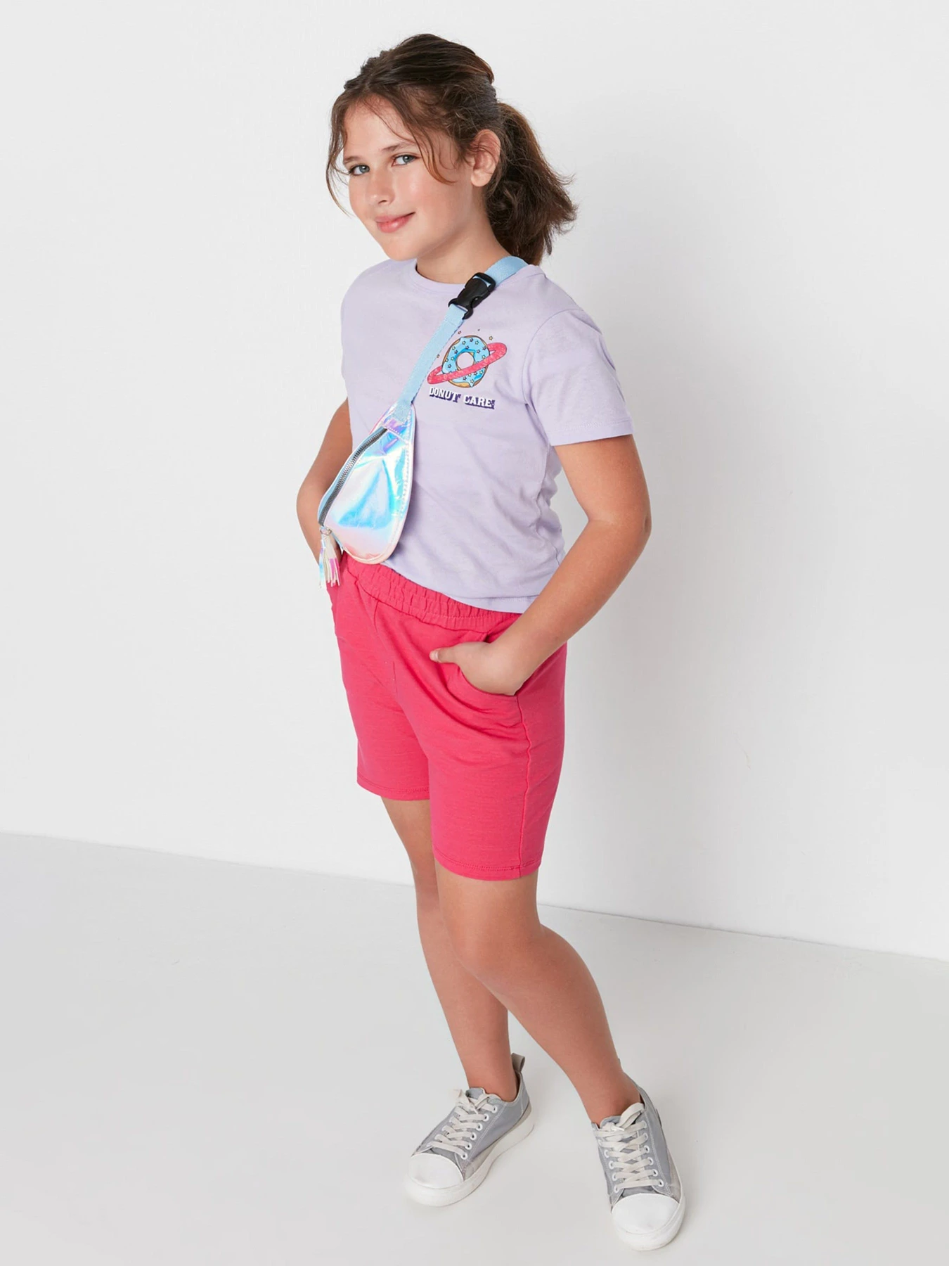 Шорты Trendyol модель TKDSS22SR0524/Fusya Шорты Trendyol модель TKDSS22SR0524/Fusya Фото