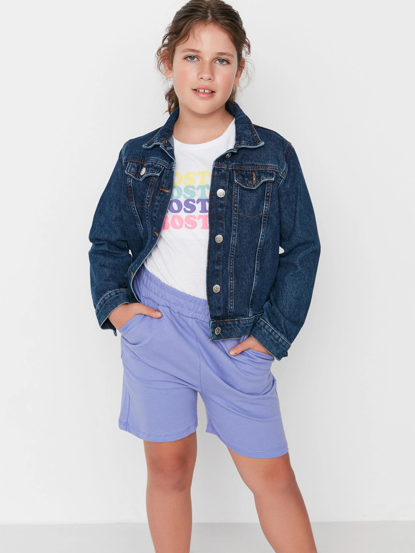 Шорты Trendyol модель TKDSS22SR0524/Lila Шорты Trendyol модель TKDSS22SR0524/Lila Фото