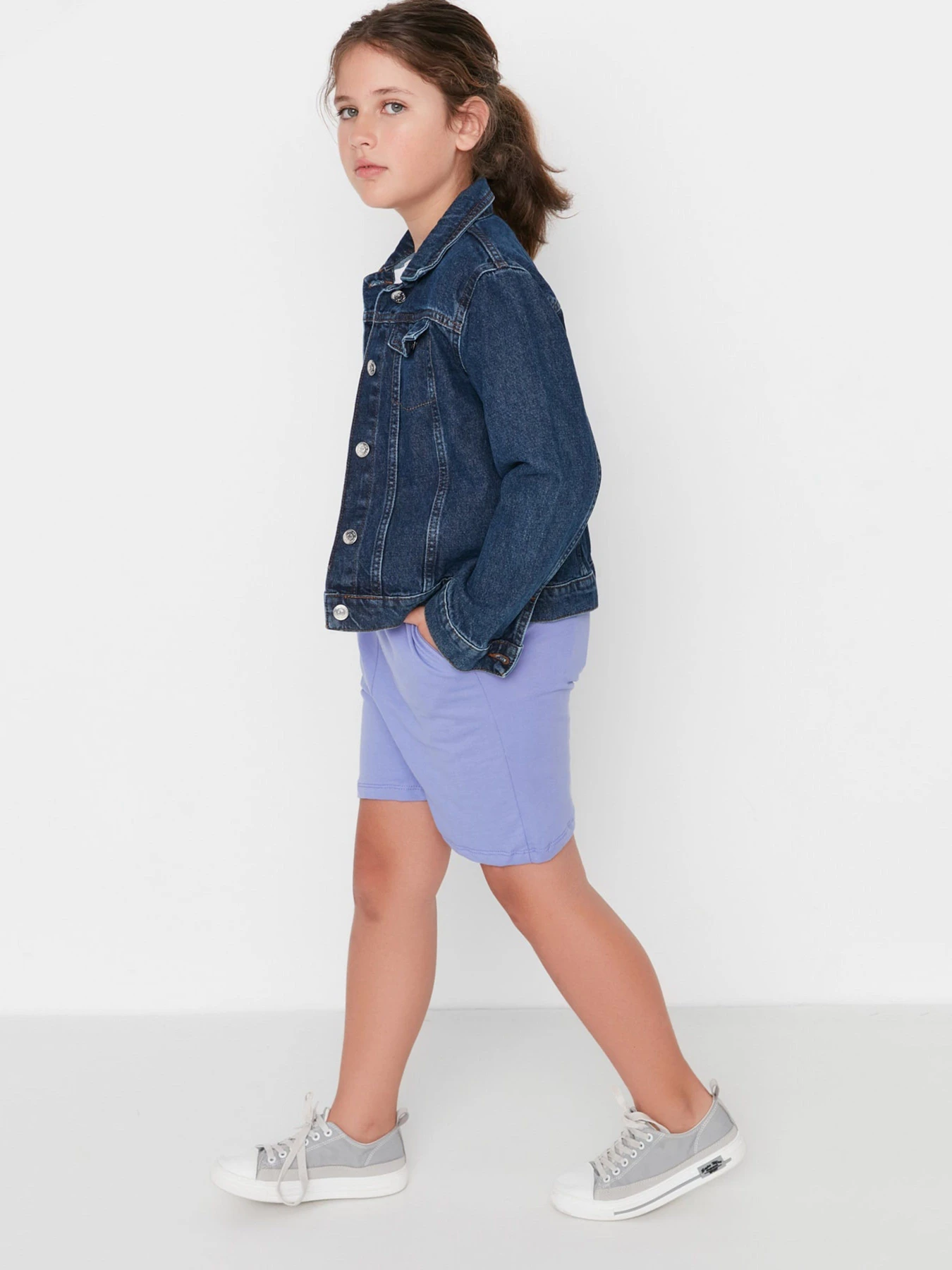 Шорты Trendyol модель TKDSS22SR0524/Lila Шорты Trendyol модель TKDSS22SR0524/Lila Фото