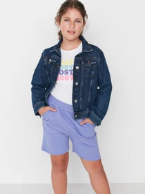 Шорты Trendyol модель TKDSS22SR0524/Lila Фото