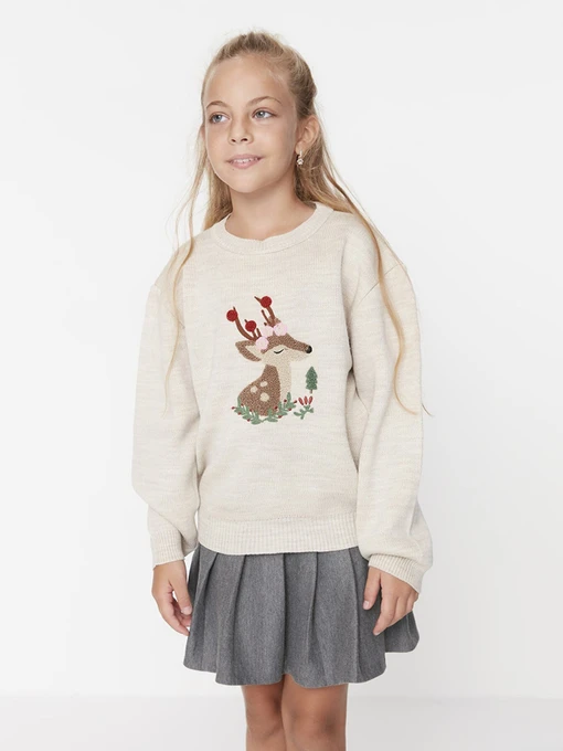 Светри та кардигани Trendyol модель TKDAW23KZ00052/Bej Фото