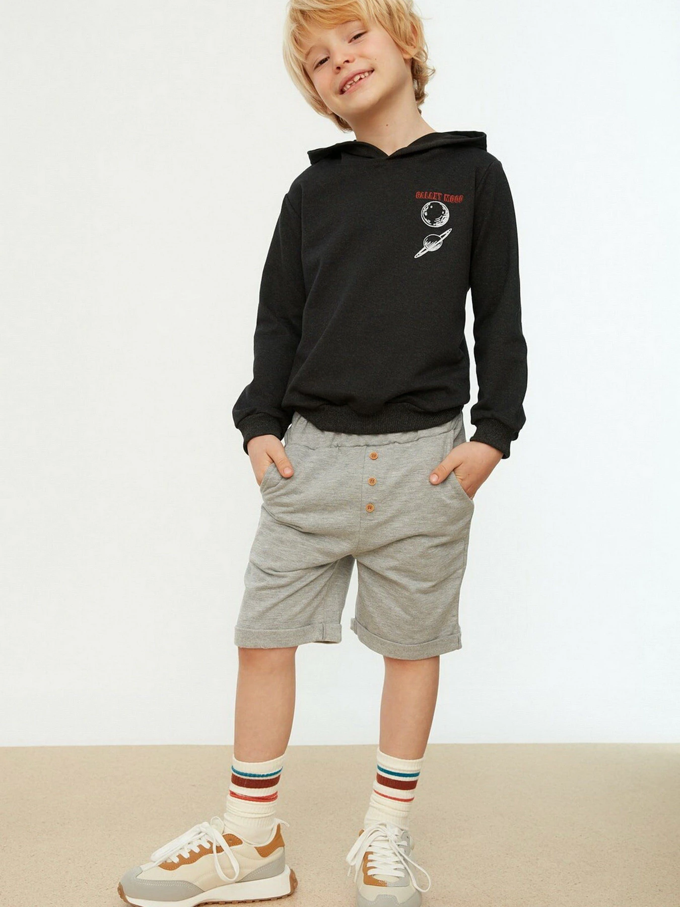 Шорты Trendyol модель TKDSS22SR0246/Gri Фото