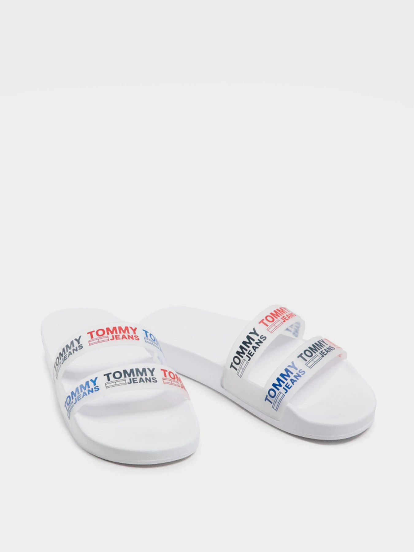 Шлёпанцы Tommy Hilfiger DOUBLE STRAP SLIDES модель EN0EN01304-YBR Фото