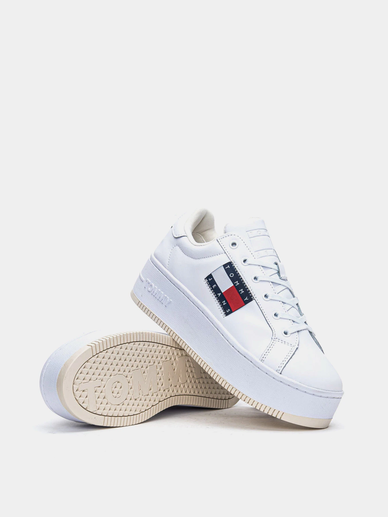 Кеды Tommy Hilfiger Flatform Flag Branding модель EN0EN01504-YBR Фото