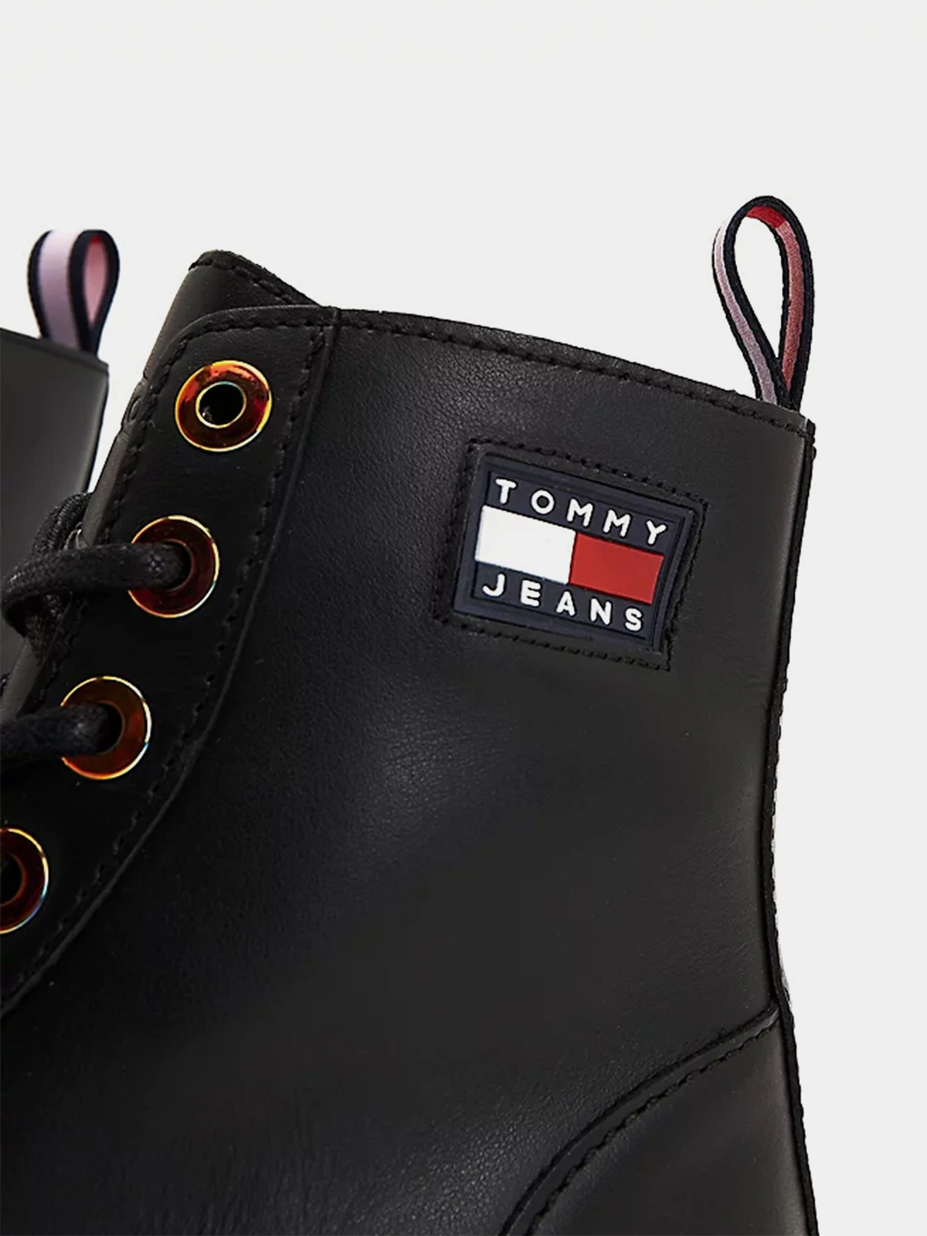 Ботинки и сапоги Tommy Hilfiger Iridescent Eyelets Flat модель EN0EN01537-BDS Фото