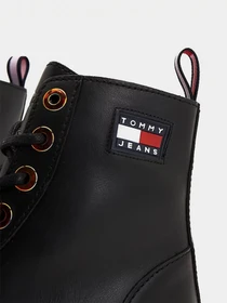 Ботинки и сапоги Tommy Hilfiger Iridescent Eyelets Flat модель EN0EN01537-BDS Фото