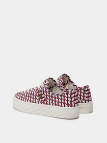 Кеды Tommy Hilfiger SIGNATURE PRINT FLATFORM TRAINERS модель FW0FW05804-0K5 Фото