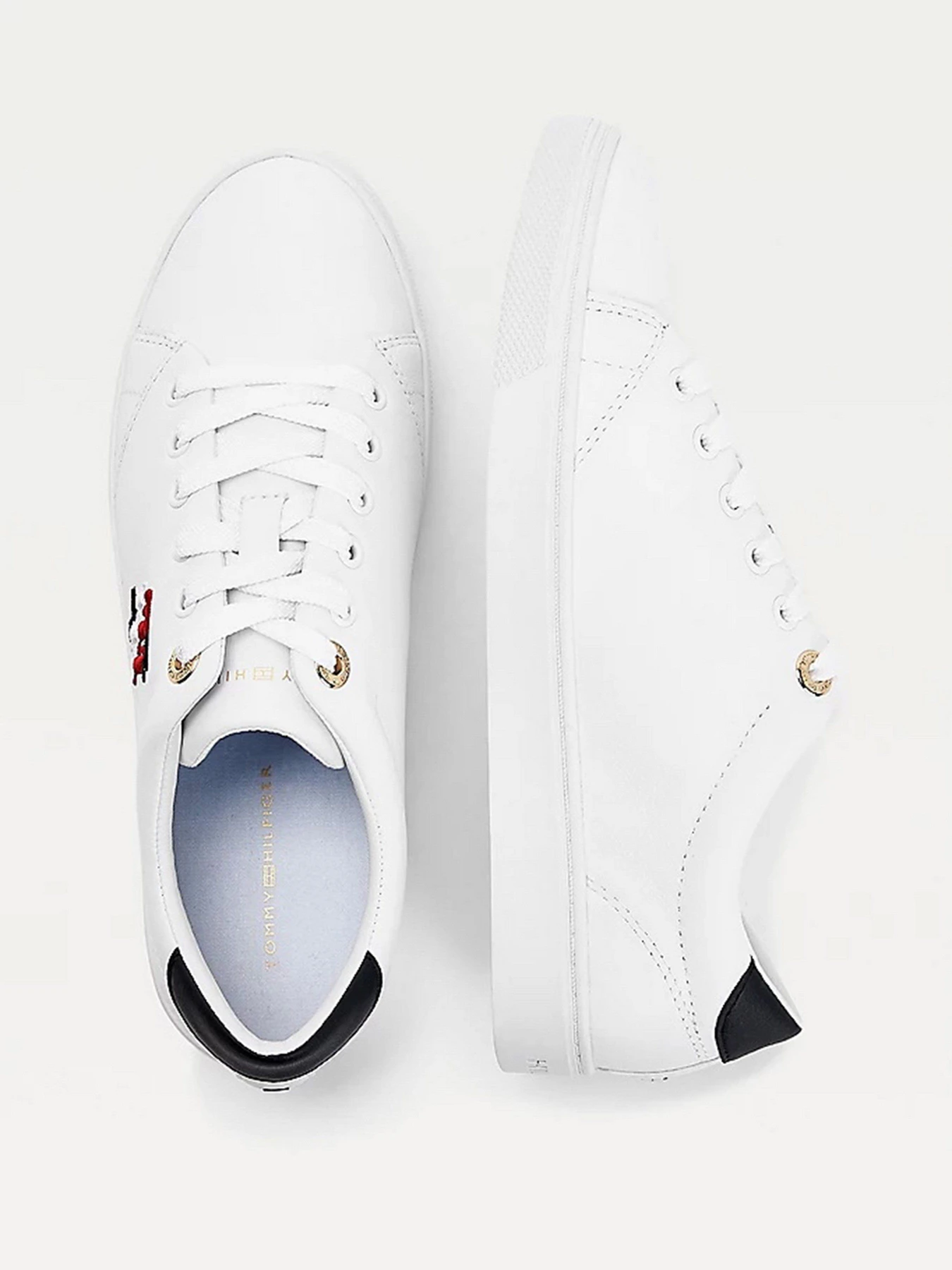 Кеды Tommy Hilfiger LEATHER MONOGRAM TRAINERS модель FW0FW05794-YBR Кеды Tommy Hilfiger LEATHER MONOGRAM TRAINERS модель FW0FW05794-YBR Фото